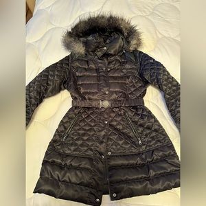 Black Satin Guess Coat